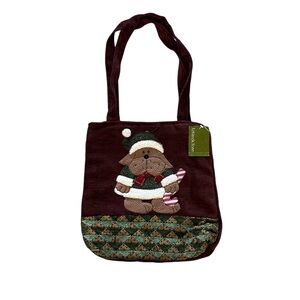 kirkland’s Home Christmas Handbag Dog